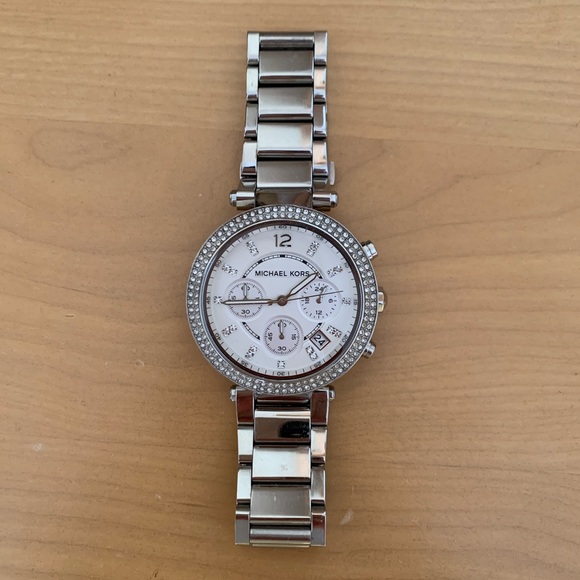 Silver Michael Kors Parker Watch - Picture 1 of 1